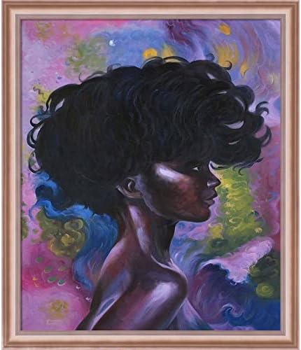 La Egyveleg, Afrikai Lány, Reprodukció, a Rose Gold Classico Keret, 23 x 27