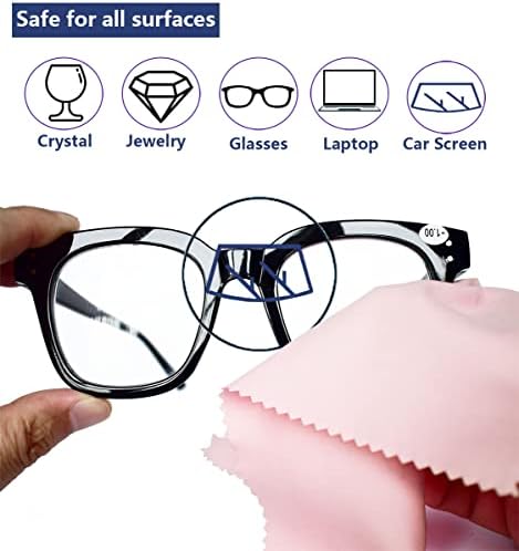 LIJUST Szemüveg Tisztító Kendővel - Mikroszálas Kendővel Szemüveg, Lencse, Kamerák, Képernyők, Telefon, LCD TV-Képernyőkön