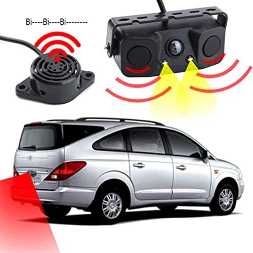 3in1 Univerzális Autó SUV Parkolás Tolató Radar Érzékelők Visszapillantó Biztonsági Kamera autó Fordított Biztonsági Parkolás Érzékelő,