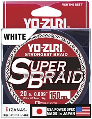 Yo-Zuri YZ-SB-20LB-MI-150YD: Super Zsinór Fehér 20Lb 150Yd, Fehér
