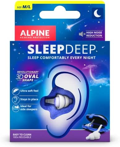 Alpesi SleepDeep - Soft füldugó Alvás, Koncentráció - Új 3D-s Ovális Alakú, illetve a Zaj Csökkenti a Gél Jobb Csillapítás