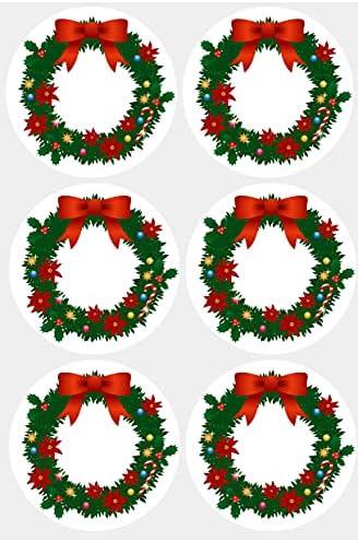2 Inch 150 DB Kerek Boldog Karácsonyt Matricák Karácsonyi Ajándék, Címkék, Öntapadó Dekoratív Boríték Tömítések Matricák, Kártyák Ajándék