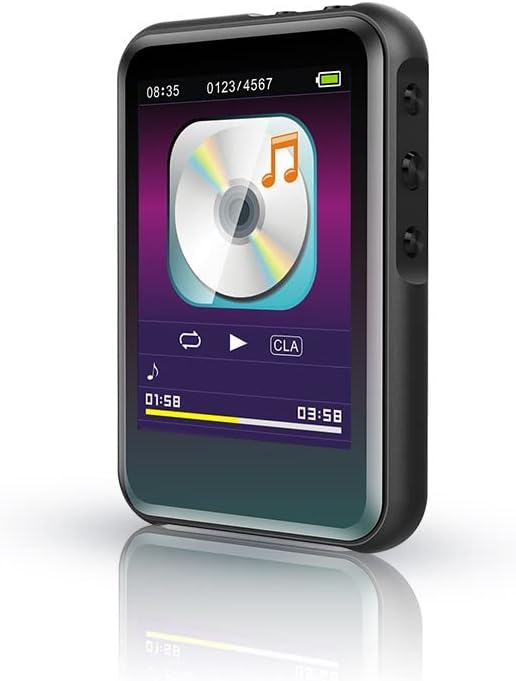Bluetooth MP3 MP4 Sport Hangszóró zenelejátszó Elektronikus Könyv-Rádió Hordozható Walkman Digitális Audio (4GB,Fekete)