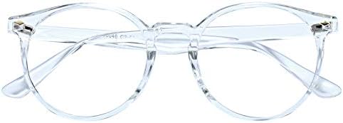 Retro Nagy Kerek Kék Fény Blokkolja a Számítógépet, Szemüveges Férfi Nő TR90 szemüvegkeret Anti Szem Terhelését Olvasás Játék Szemüveg