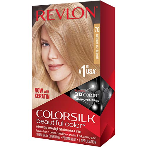 Revlon ColorSilk hajszín 70 Közepes Hamu Szőke 1 Minden ( Csomag 2)