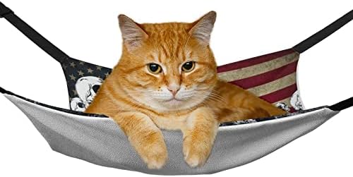 Koponya Zászló Pet Függőágy Állvány Macska Ágy Pet Supplies Kiváló Légáteresztő Könnyű Összeszerelés A Szabadban, Zárt Térben