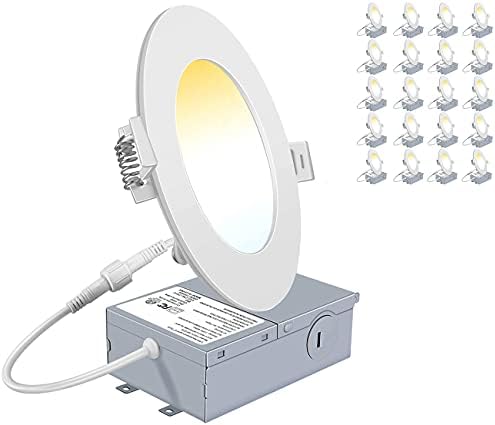 YUURTA 4-Es 9W Színe Változtatható/Választható 3000K/4000K/5000K Süllyesztett LED Beépíthető Mennyezeti (Canless Pot Fény) 120V 700Lm