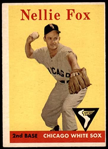 1958 Topps 400 Nellie Fox Chicago White Sox (Baseball Kártya) VG/EX White Sox