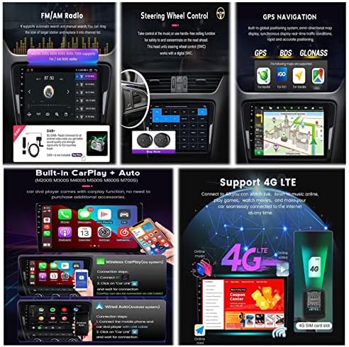 Android 11 Navigációs Videó, autóhifi Multimédia-Lejátszó a Visszapillantó Kamera Támogatja a DSP DAB+ OBD2 CarPlay FM RDS 9 Hüvelykes