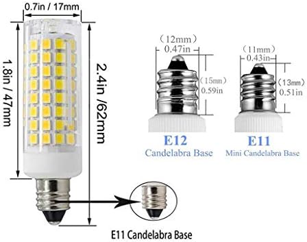 E11 LED Izzók Szabályozható 9W(Egyenértékű 100w Halogén Izzók Cseréje)110V hideg Fehér 6000K LED Izzók,JD T4 E11 Mini Gyertyatartó