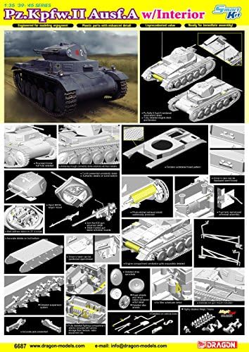 Sárkány Modellek 1/35 Pz.Kpfw.II Ausf. Egy Belső Smart Kit
