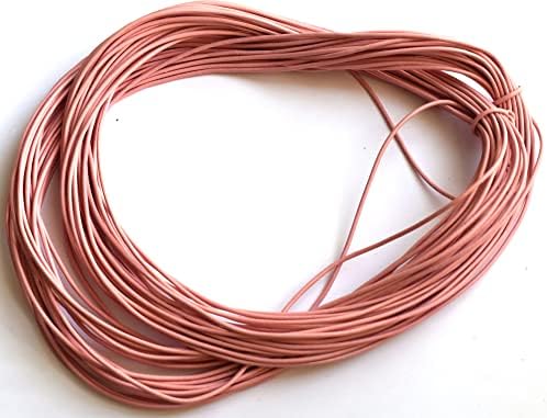 1 mm-es Rózsaszín Bőr Kábel 25 Hank Méter