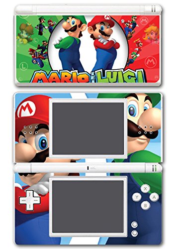 Mario and Luigi Bros Szuper Hős Golf Kart Smash videojáték Vinyl Matrica Bőr Matrica Takarja a Nintendo DS Lite Rendszer