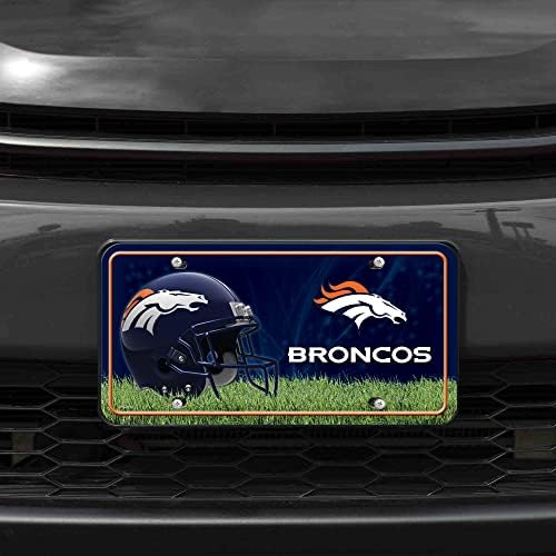 Rico Iparágak NFL Denver Broncos Fém Rendszám Tag