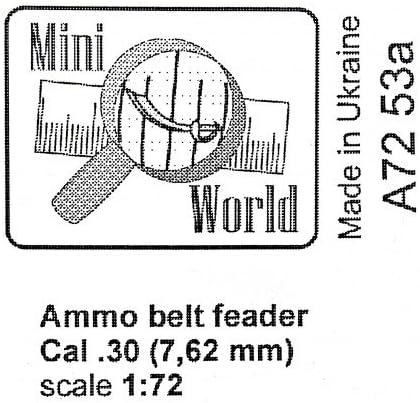 Mini Világ LŐSZER ÖVEK FEADER CAL. 30 (7,62 MM), 4 DB 1/72 7253a