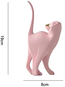 WALNUTA Macska Figurák Dekoratív lakberendezési Kiegészítők Modern Gyantát, Állati Aranyos Rózsaszín