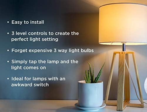 Westek Touch Lámpa Vezérlő Dimmer Kapcsoló – Kis Plug-In, Készülék Átalakítja a Fények, hogy Megérintse Lámpa, 3 utas Kapcsoló