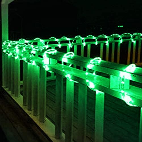 Tupkee LED Kötelet, Világos Zöld, Beltéri valamint Kültéri használatra, 24 Láb (7.3 m) - 10MM Átmérőjű - 144 LED Hosszú Élet Izzó Dekoratív