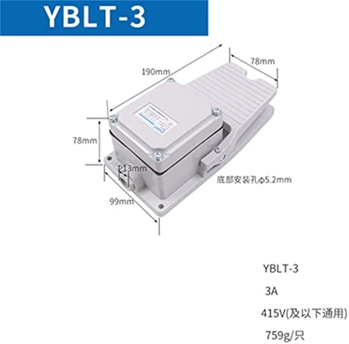 HIFASI 1db lábkapcsoló YBLT-EKW/5A/B Egyéni beállítások Visszaállítása Pontot YBLT-3/4 Gép Pedál YBLT-YDT1/11 (Szín : YBLT-3)