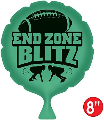 Beistle End Zone Blitz Fingó Párna, 8 Cm-Es,Zöld/Fekete
