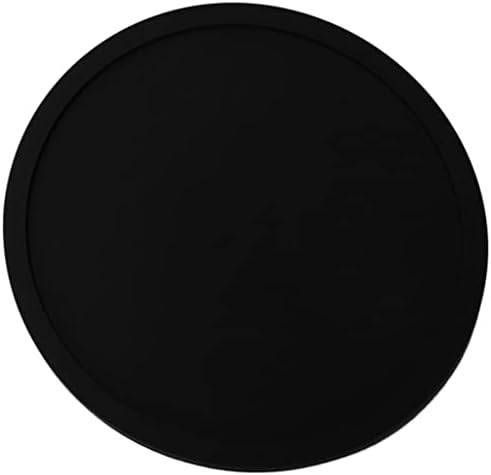 YFQHDD Szilikon Fekete Italt Poháralátét Készlet 16 Csúszásmentes Kerek, Puha, Vékony, Tartós, Könnyen tisztítható Fekete