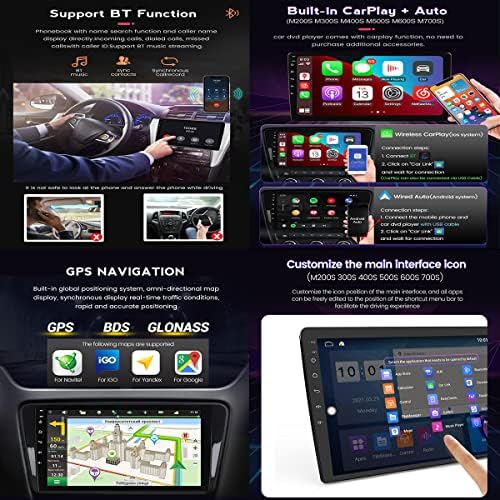 Android 11 2 Din-9 Inch autórádió GPS Navi Nissan Teana 2008-2013 Támogatja Carplay Android Autó/Kormánykerék Vezérlő/FM AM