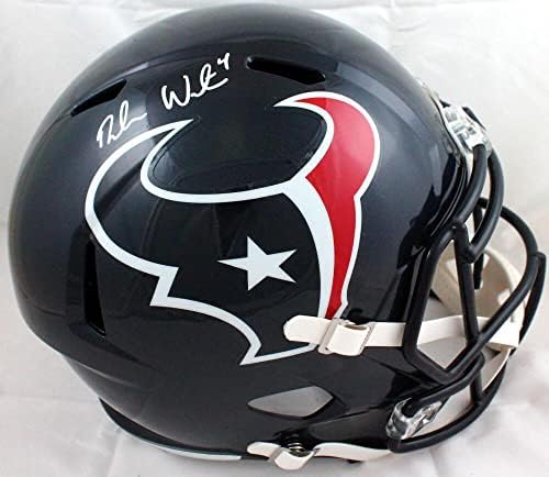 Deshaun Watson Dedikált Houston Texans F/S Sebesség Sisak - SZÖVETSÉG W Auth *Fehér - Dedikált NFL Sisak