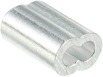 X-mosás ragályos 2,5 mm-es Kábel drótkötél Alumínium Ujjú Klip a csavart huzalt is, Hurok 50pcs(Kábel de kábelt, de a 2,5 mm-t.