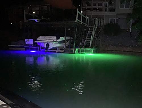 Fényes Éjszakai Horgászat Víz alatti Halászat Fény 15,000 Lumen 50 ft Kábel Vízálló AC Zöld LED Merülő Dock Hajó Fény Hal Attractor