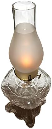 B&P Lámpa® 3 Inch 8 1/2 Hüvelyk Üveg Lámpa Kémény, 3/4-es Matt Design Vintage Antik Stílusú Lámpák