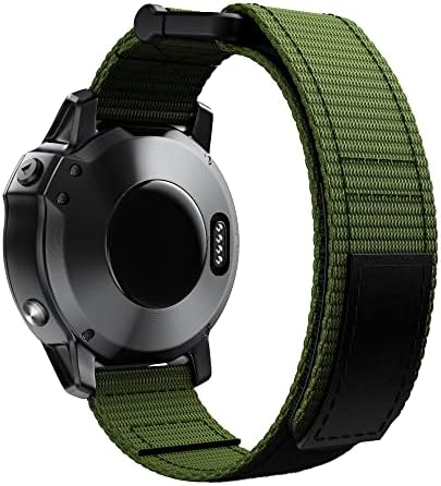 EGSDSE 26 22MM Nylon Watchband Pántok A Garmin Fenix 7 7X 6X 5X Pro Nézni Easyfit Csukló Zenekar gyorskioldó Heveder