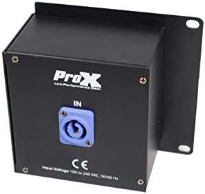 Prox Energia Központ Beltéri Tápellátás Csatlakozó Kompatibilis 2X Edison Konnektorba Doboz 20A be/Ki Rack Szerelhető -X-PWC2E Doboz