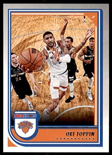 2022-23 Panini NBA Karika 21 Obi Toppin NM-MT New York Knicks Kosárlabda Trading Card NBA