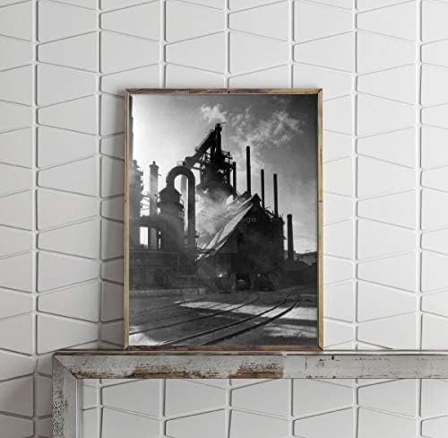 VÉGTELEN FÉNYKÉP Fénykép a Kohó, A Bethlehem Steel Működik, Pennsylvaniában