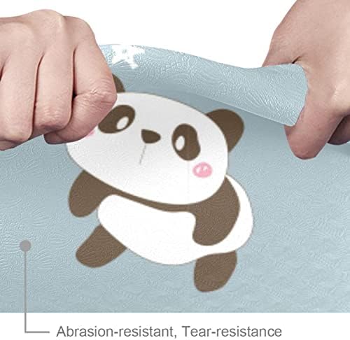 Jógaszőnyeg 72 x 24 Aranyos Rajzfilm Panda Design Környezetbarát Csúszásmentes Fitness Edzés Szőnyeg Pilates Emelet Gyakorlatok