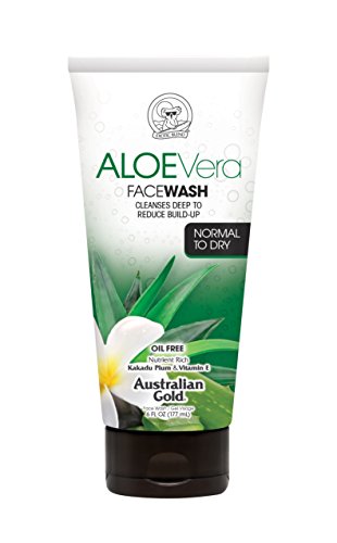 Ausztrál Arany Aloe Vera Napi Hidratáló Arctisztító, 6 Uncia | Tisztítja Mély & Csökkenti Építmény | Normál-Száraz Bőrre