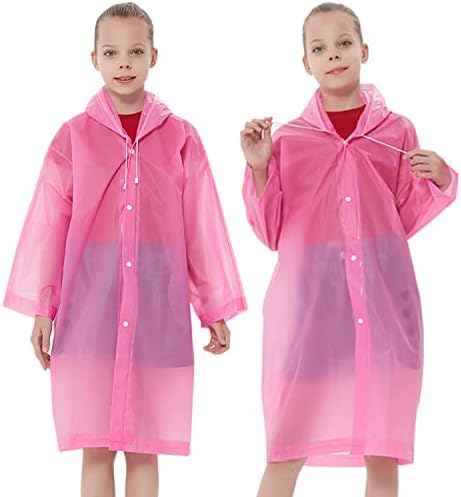 Eső Köpeny Gyerekeknek, Esőkabát Újrahasználható a Fiúk, Lányok, 2 Csomag Sürgősségi Eső Kabát kapucnis a Disney Utazási Kültéri