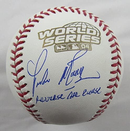 Pedro Martinez Aláírt Rawlings 2004-Es World Series Baseball w/Fordított Az Átok nem - Dedikált Baseball