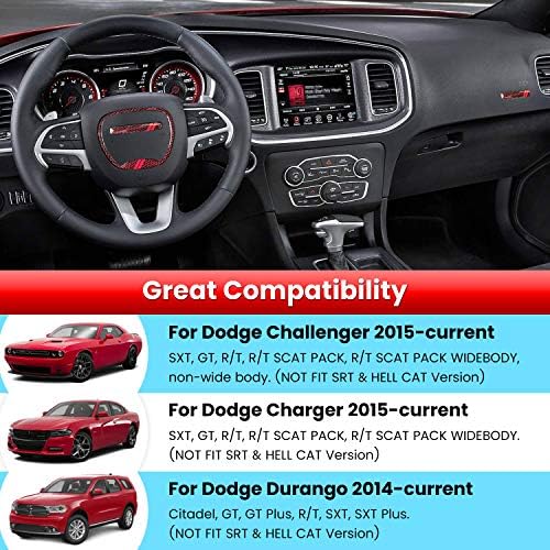 Kormánykerék Jelkép Kit Berendezés Fedelét a Dodge Challenger Töltő 2015-2021, a Dodge Durango 2014-2021 3D Kupolás Jelvény