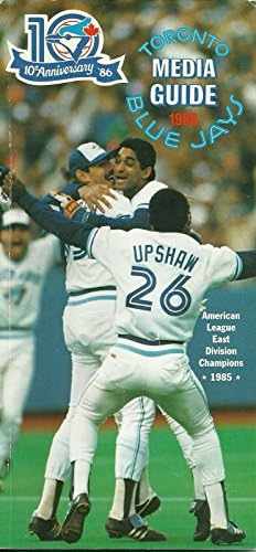 TORONTO BLUE JAYS MLB BASEBALL 1986 MEDIA GUIDE VINTAGE NAGY SZÍNES HITELES