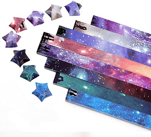 DANUDON 540 Lap Origami Csillagok, Papír, Külső Tér Ég Origami Lucky Star Papír DIY Kezét Kézműves Csillagos Ég Hajtogató, Origami