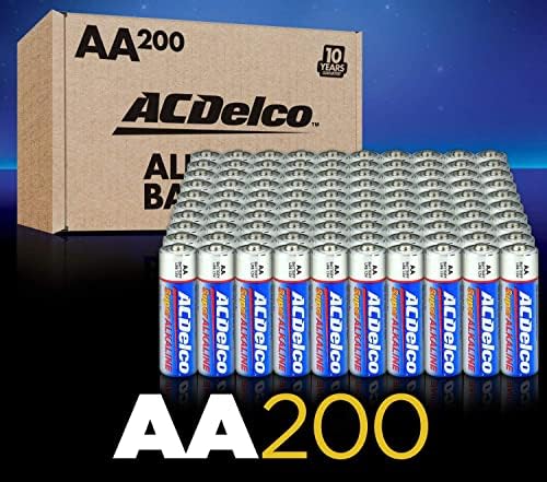 Powermax ACDelco AA, AAA 200-Gróf Combo Pack Super Alkáli Elemek, 100-Gróf Minden egyes & 00-Gróf AA Elem, Super Alkáli Elem, 10 Év