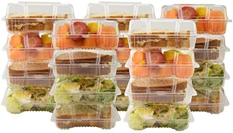 GJTr átlátszó műanyag tér csuklós élelmiszer-tartály pékség vidd el, hogy a dobozok vegye ki szendvics, saláta, kis deli, süti edényben