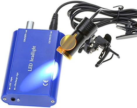 XUX 5W LED Fényszóró-Optikai Szűrő, valamint övcsipesz Fém Klip Típusa Binokuláris Loupes Nagyító Művelet Szemüveg Loupes (Kék)