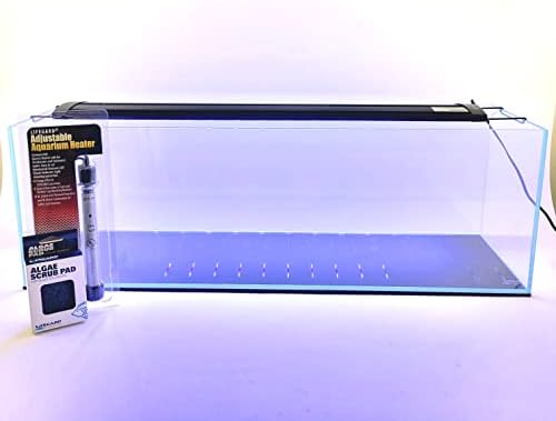 Lifegard Vízi 11 Liter Hosszú Ultra Világos, Alacsony Vas Könyvespolc Akvárium Szett - Melegítő, LED Fény, valamint az Alga