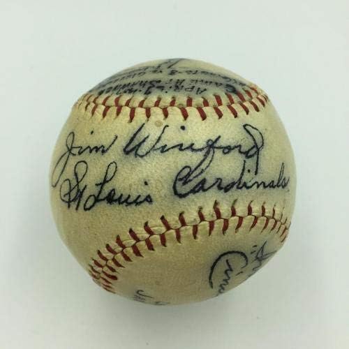 Csodálatos Oklahoma Bennszülöttek Csillagok Alá Baseball Carl Hubbell 6-Szigma SZÖVETSÉG COA - Dedikált Baseball