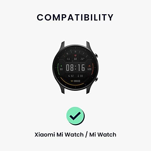 kwmobile Karszalag Kompatibilis a Xiaomi Mi Watch/Mi Watch Színű, Sport -, Szilikon -, valamint a Bőr Sport Karkötő Szíj - Sötét Barna