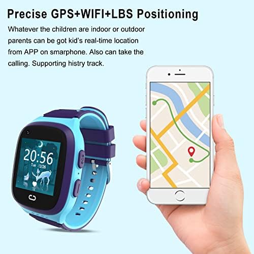 A gyerekek GPS Tracker Nézni 4G Okos Nézni a Gyerekek, Fiúk, 3-15 Év GPS Tracker, Hívás, Hang & Video Chat, Riasztó, Lépésszámláló,