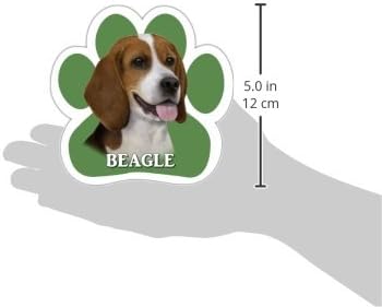 Beagle Autó Mágnes, Egyedi Mancs Formájú Design Intézkedések 5.2 által 5.2 Inch-csupa Kiváló Minőségű, UV-Fényes Az Időjárás ellen