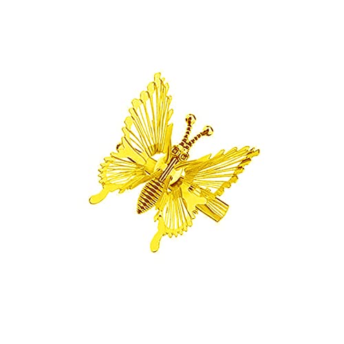 3D Pillangó Haj Klipek Arany Fém Mozgó Pillangó Haj Hajcsat Haj Bilincsek Csapok Karmok Klipek Aranyos Pillangó Hajformázó Tartozékok